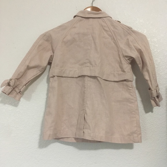 Zara Pink Blush Linen Blend Coat - Picture 2 of 11